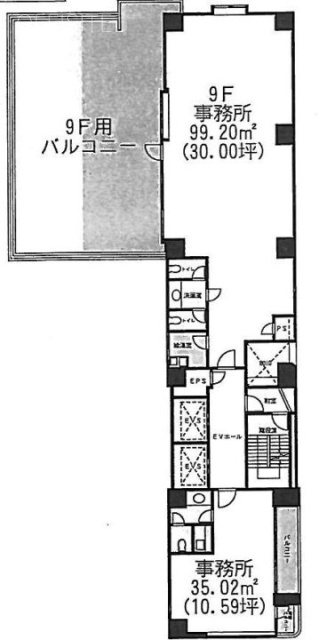 内神田東誠ビル9F 間取り図