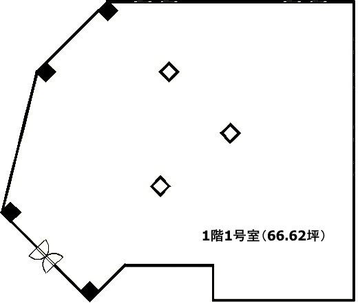 KIRAKUビルⅡ1 間取り図