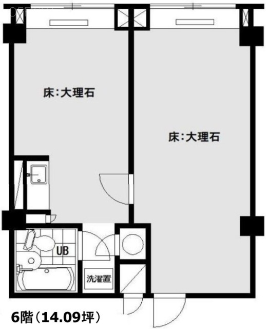 青山ハイツ6F 間取り図