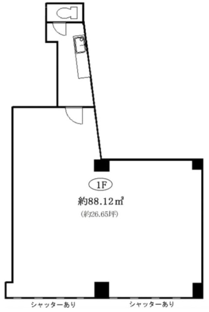 テイトビル東浅草1F 間取り図