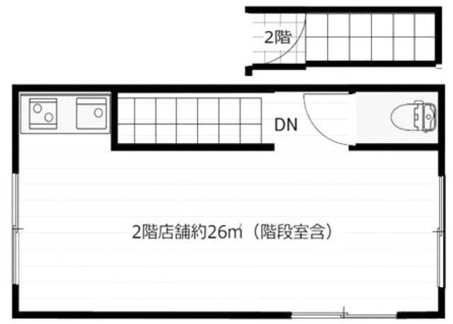 第2TMハイツビル2F 間取り図