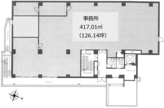 ダイアカラービル3F 間取り図