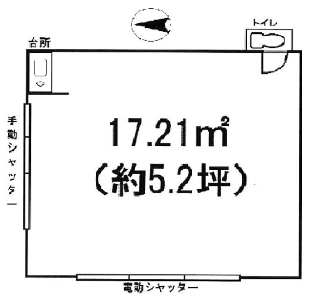北コーポビル103 間取り図