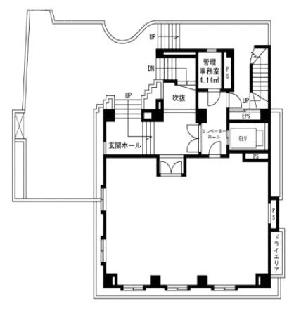 ウスイ紀尾井町ビル1F 間取り図