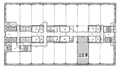 横浜スカイビル23F 間取り図