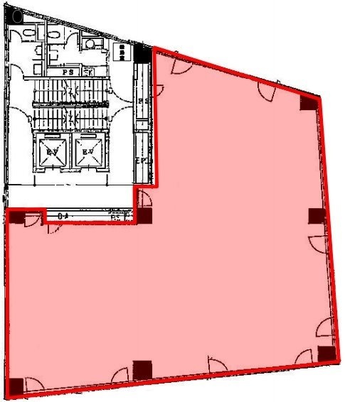 新中央ビル2F 間取り図