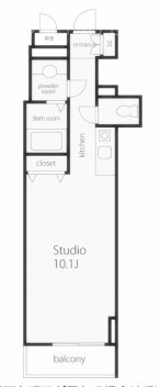 VORT銀座residence203 間取り図