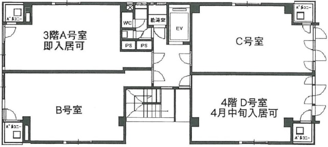 サニービルD 間取り図