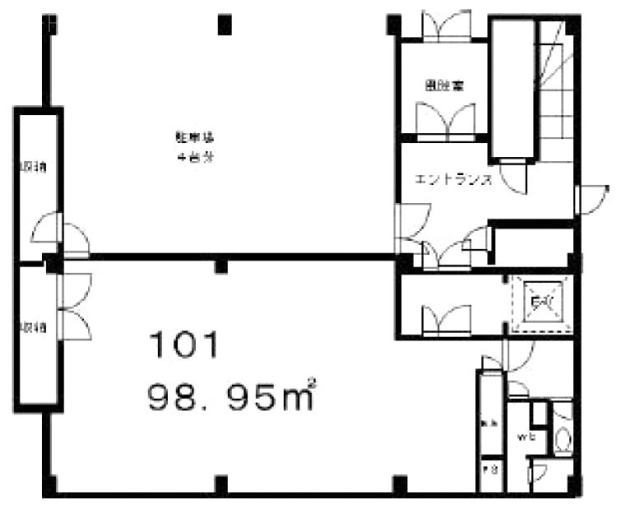 IMI未来Ⅱビル101 間取り図
