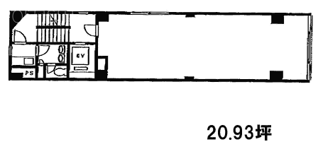 日本橋室四ビル3F 間取り図