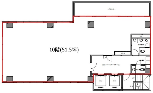 八丁堀千島ビル10F 間取り図