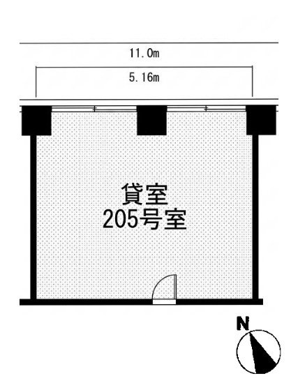 弁護士ビル2号館205 間取り図