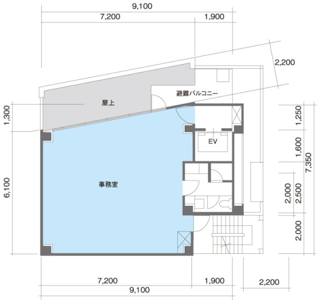 日本橋親和ビル9F 間取り図
