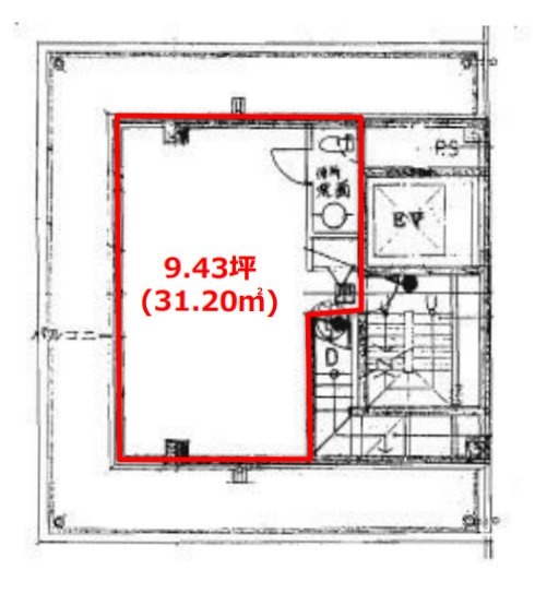 新川一丁目ビル8F 間取り図