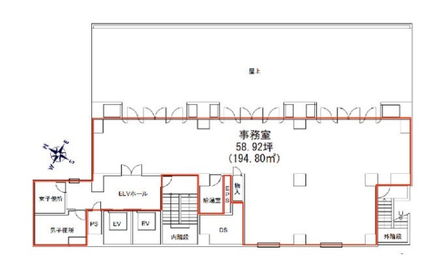 KDX鍛冶町ビル7F 間取り図