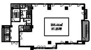 安嶋中央ビルB 間取り図