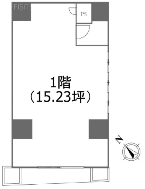 THE FIRST 文京千駄木1F 間取り図