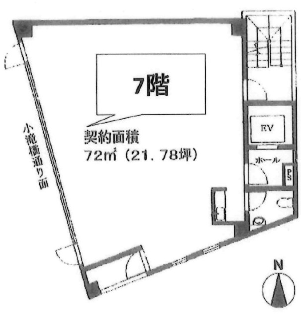 宇津宮ビル7F 間取り図