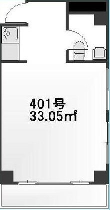 山田コーポビル401 間取り図