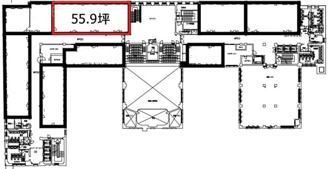 明治生命館8F 間取り図