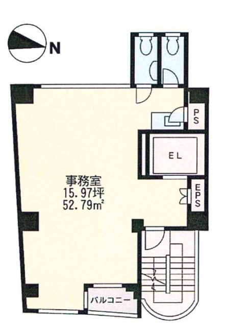深山ビル5F 間取り図