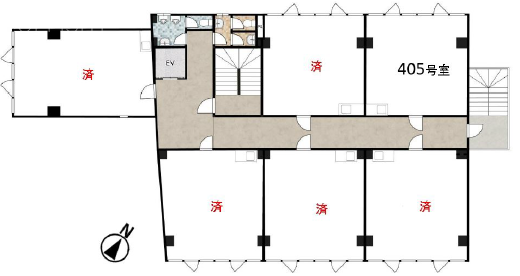 佐伯池袋ビル405 間取り図