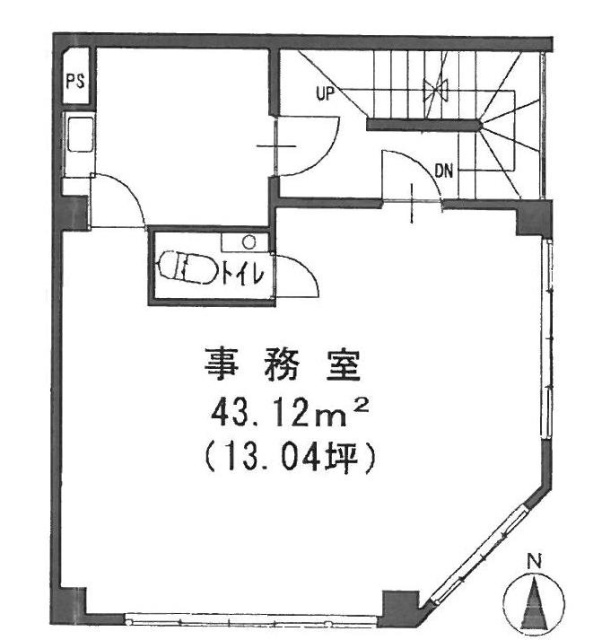 トミヤマビル2F 間取り図