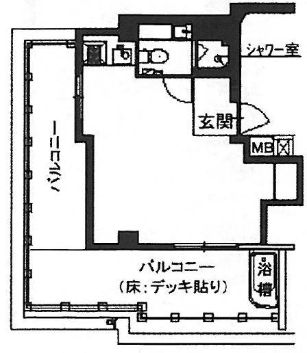 第18スカイビル401 間取り図