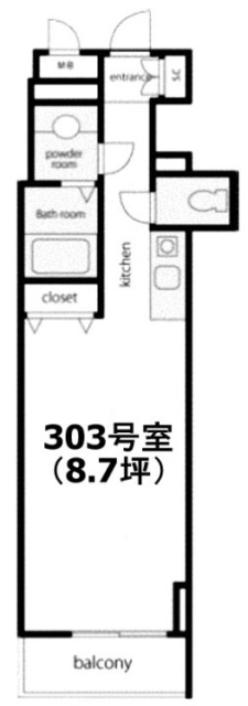 VORT銀座residence303 間取り図