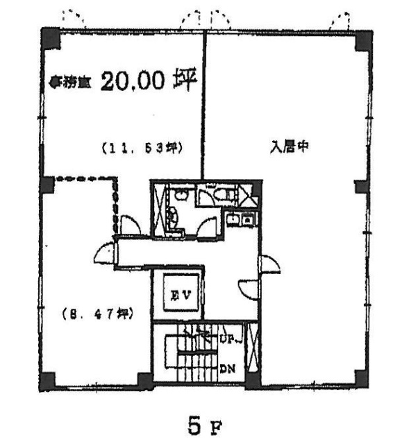 日本工築1号館ビルB 間取り図