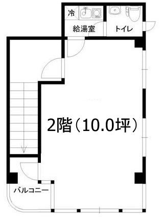 佐藤店舗・事務所ビル2F 間取り図