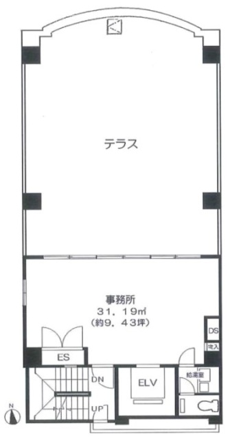 オフィスベルメイトビル8F 間取り図