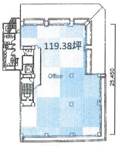 ユニゾ西新橋三丁目ビル4F 間取り図