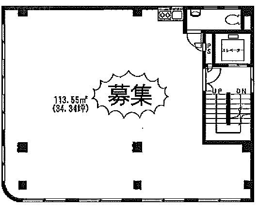 西山興業西新橋ビル4F 間取り図