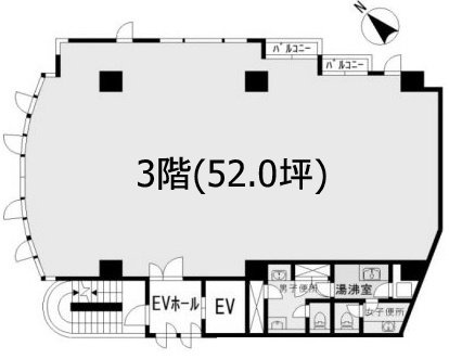 ホルス西新宿3F 間取り図