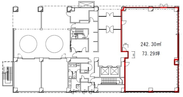 大樹生命新大橋ビル1F 間取り図