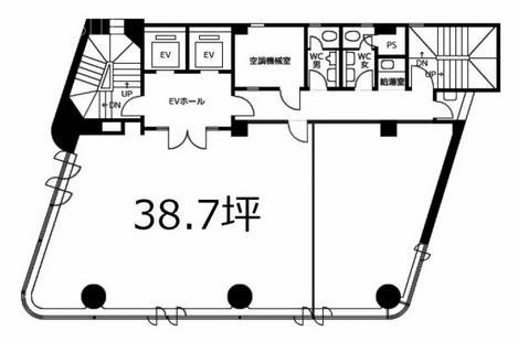 渋谷市野ビル8F 間取り図