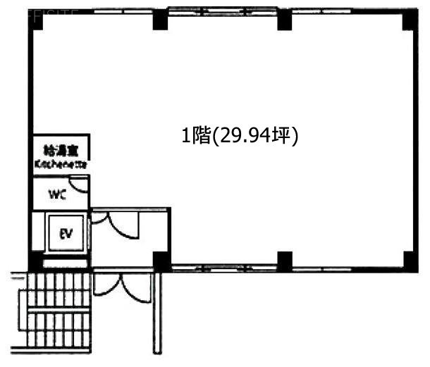 オフィスコオフィス南青山三丁目1F 間取り図