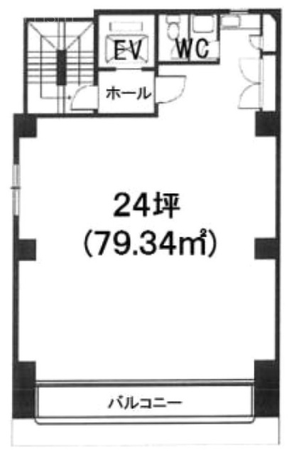 第5矢木ビル6F 間取り図