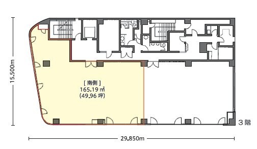 オーク高輪第2ビル3F 間取り図