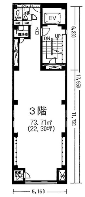 三光堂ビル3F 間取り図