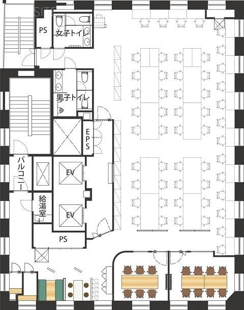 ニューリバータワー4F 間取り図