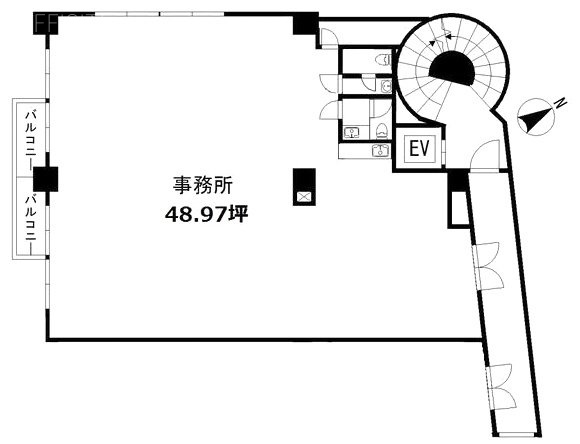 コーポクローバ瀬尾2F 間取り図