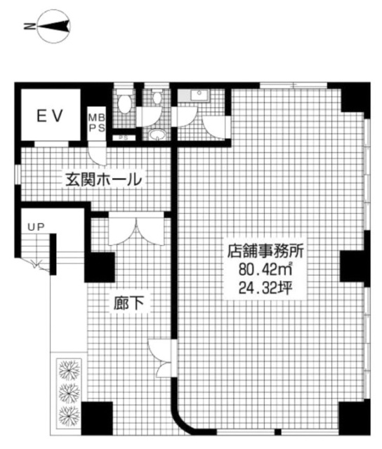 EBUCHIビル1F 間取り図