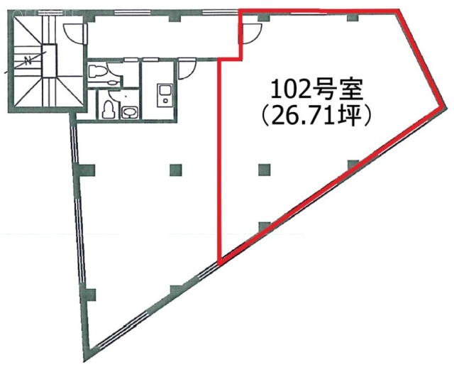 参宮橋ビル102 間取り図