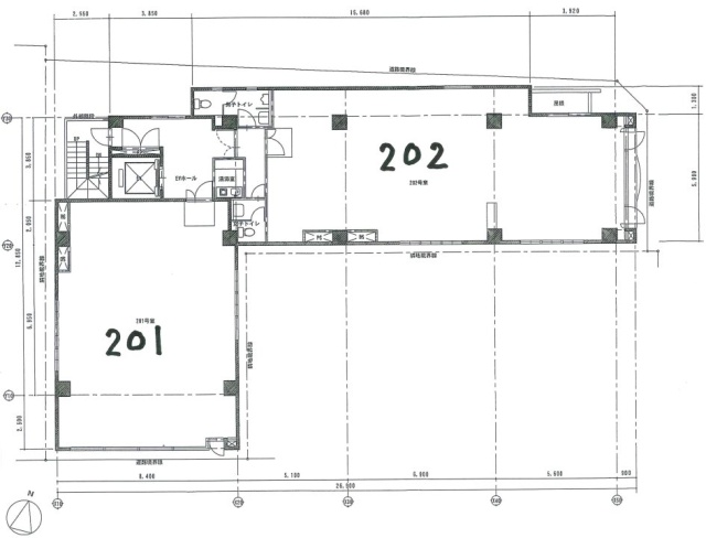 シエルブルー麹町202 間取り図
