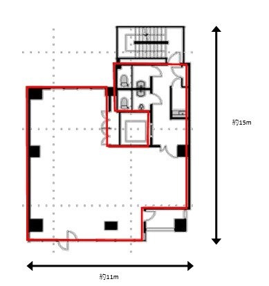 両国中屋ビル6F 間取り図