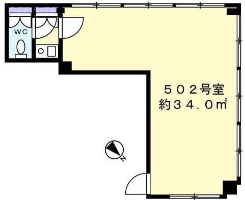 西新宿元木ビル502 間取り図