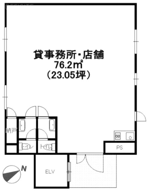 若林ビル4F 間取り図