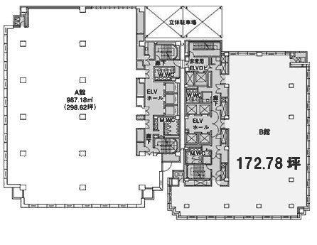 新横浜TECHビル A館8F 間取り図